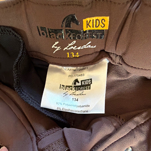 Black forest kids reithose - black,